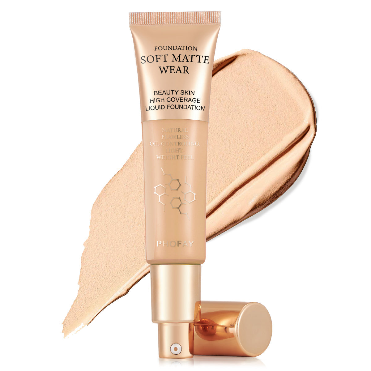 Soft matte full coverage liquid foundation