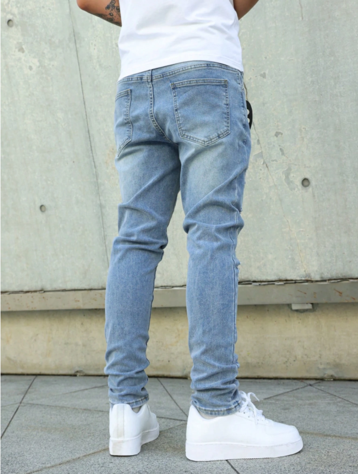 Clean Straight-Leg Jeans