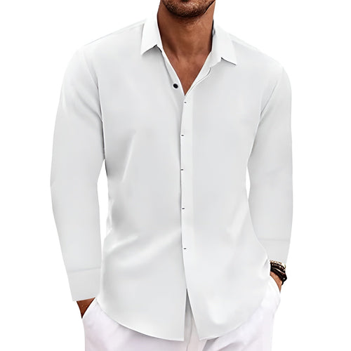 Cotton-Linen Long-Sleeve Tee