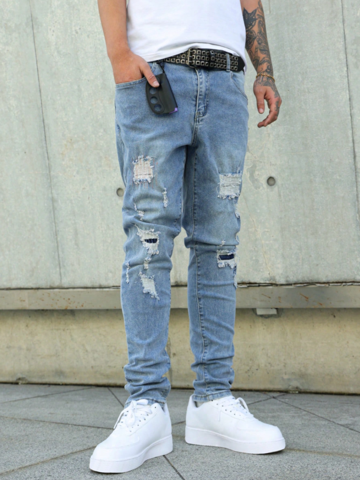 Clean Straight-Leg Jeans