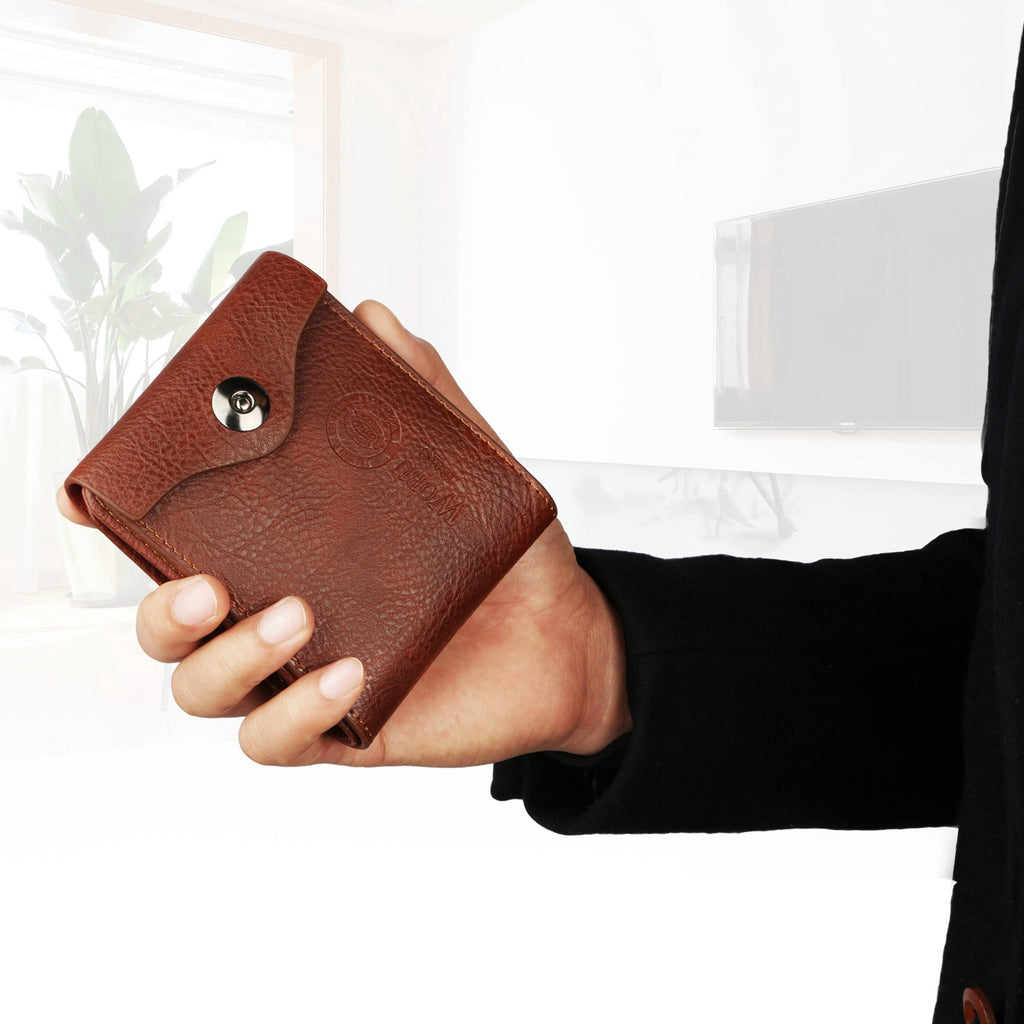 Leather Snap Card Wallet
