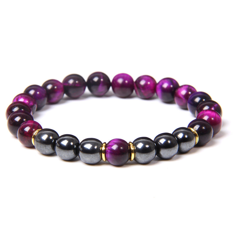 Green Tiger Eye & Hematite Bracelet