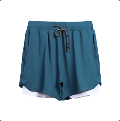 2-in-1 Quick-Dry Gym Shorts