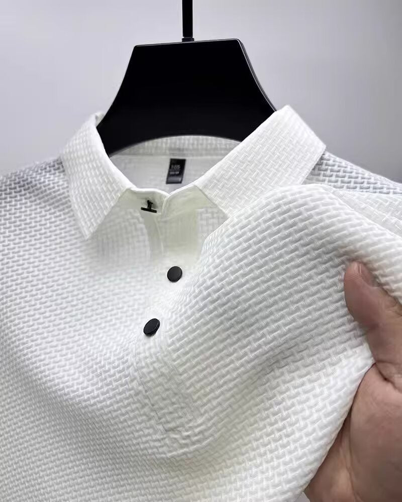 Lapel Business-Casual Polo Tee