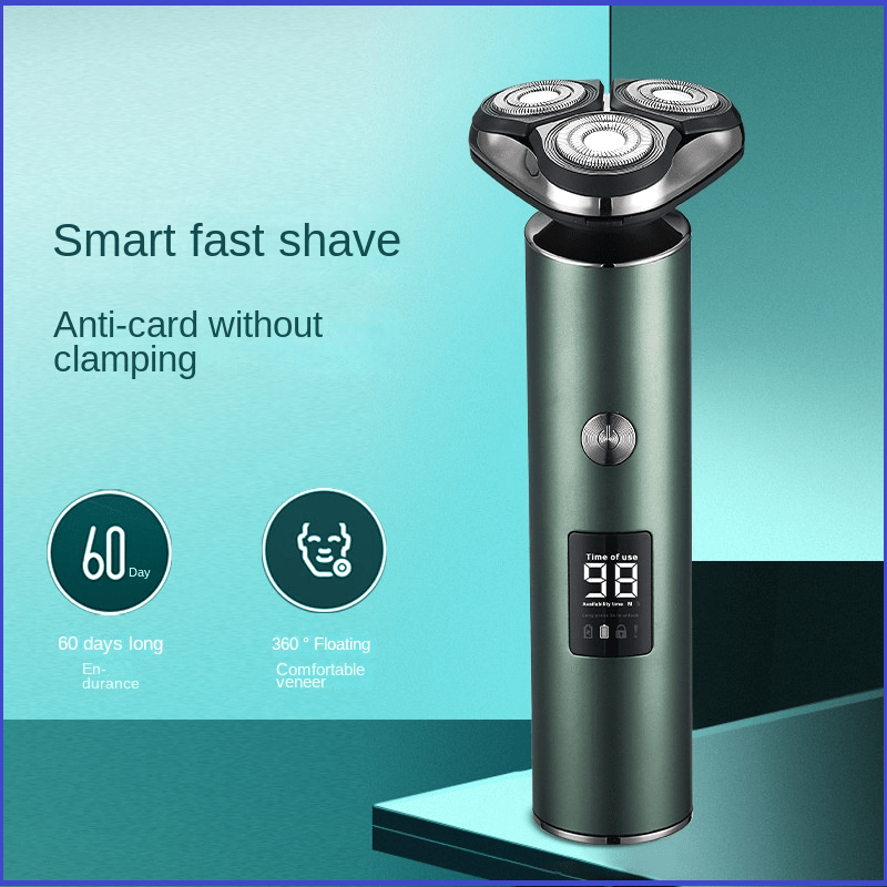 Triple-Head Electric Shaver