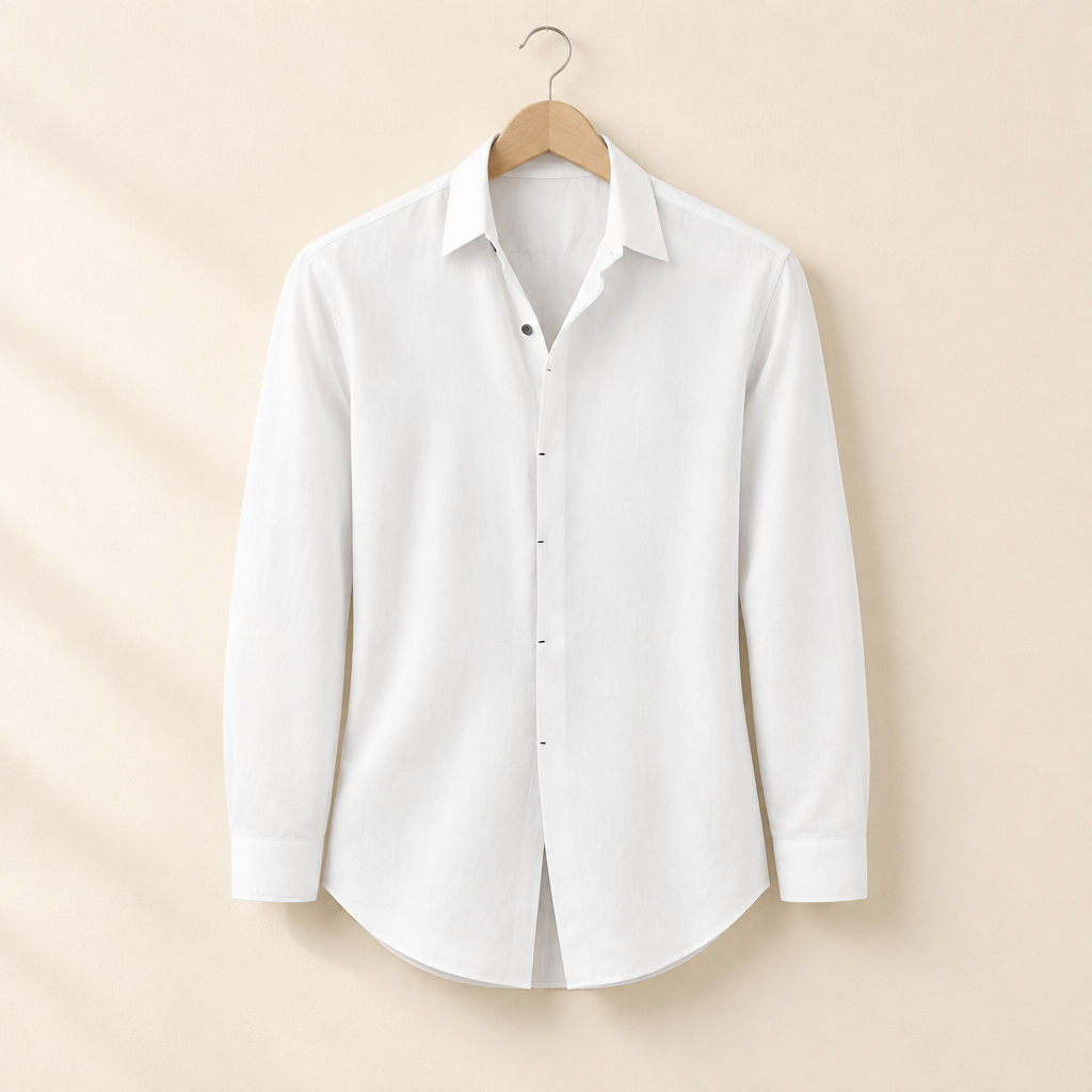 Cotton-Linen Long-Sleeve Tee