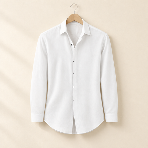 Cotton-Linen Long-Sleeve Tee