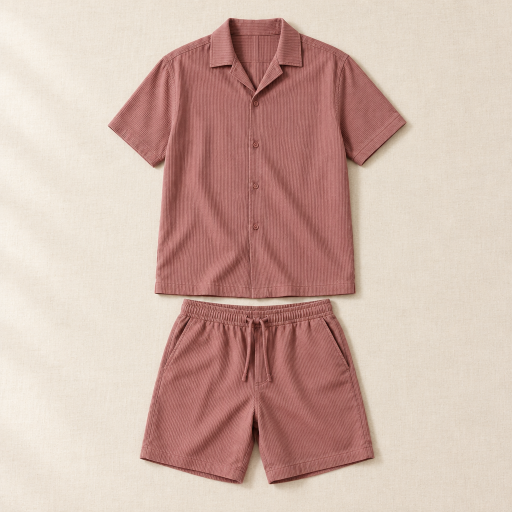 Polo & Shorts Matching Set