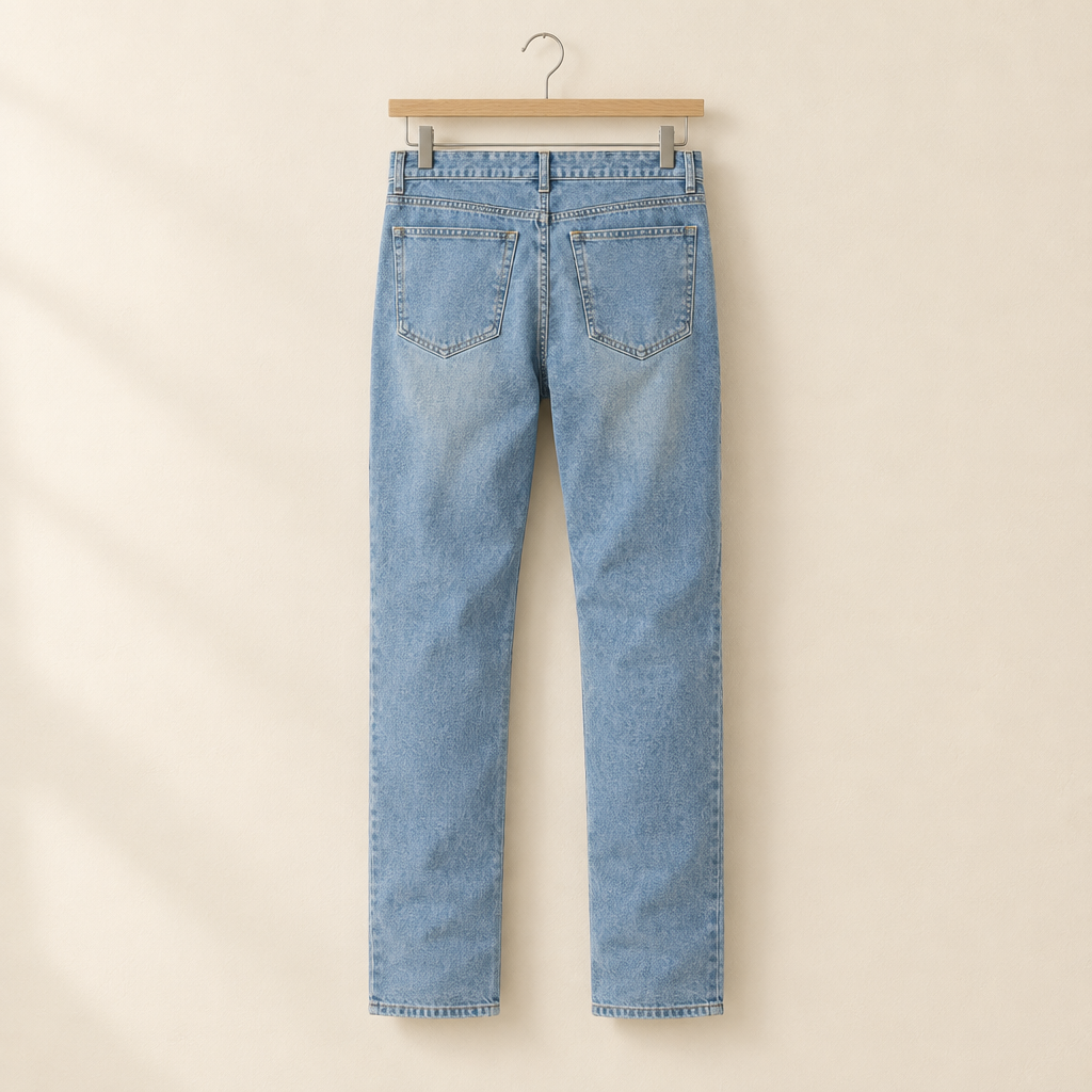 Clean Straight-Leg Jeans