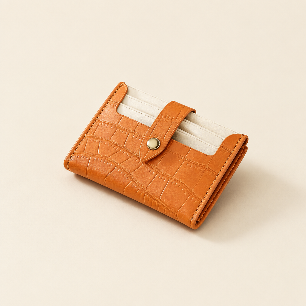 Tan Leather Card Holder