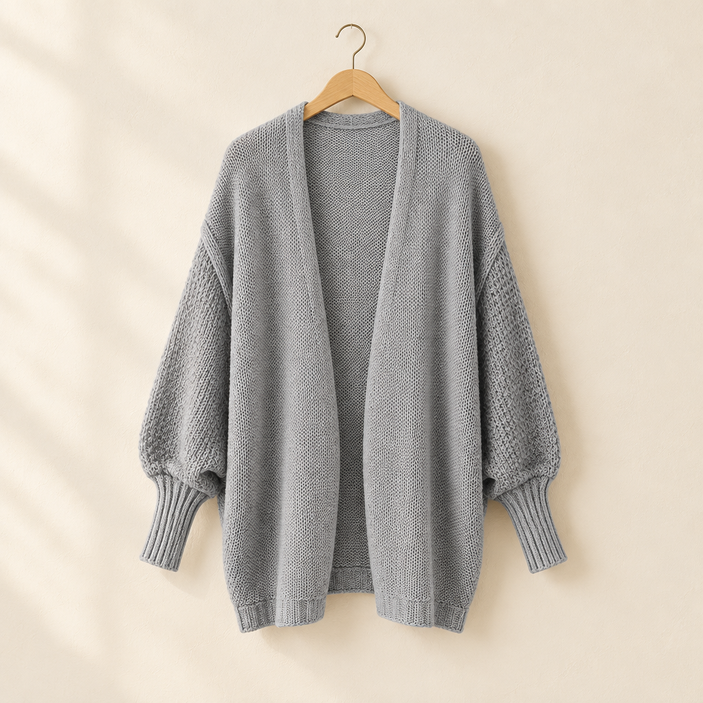 Oversized Knit Cardigan Sweater