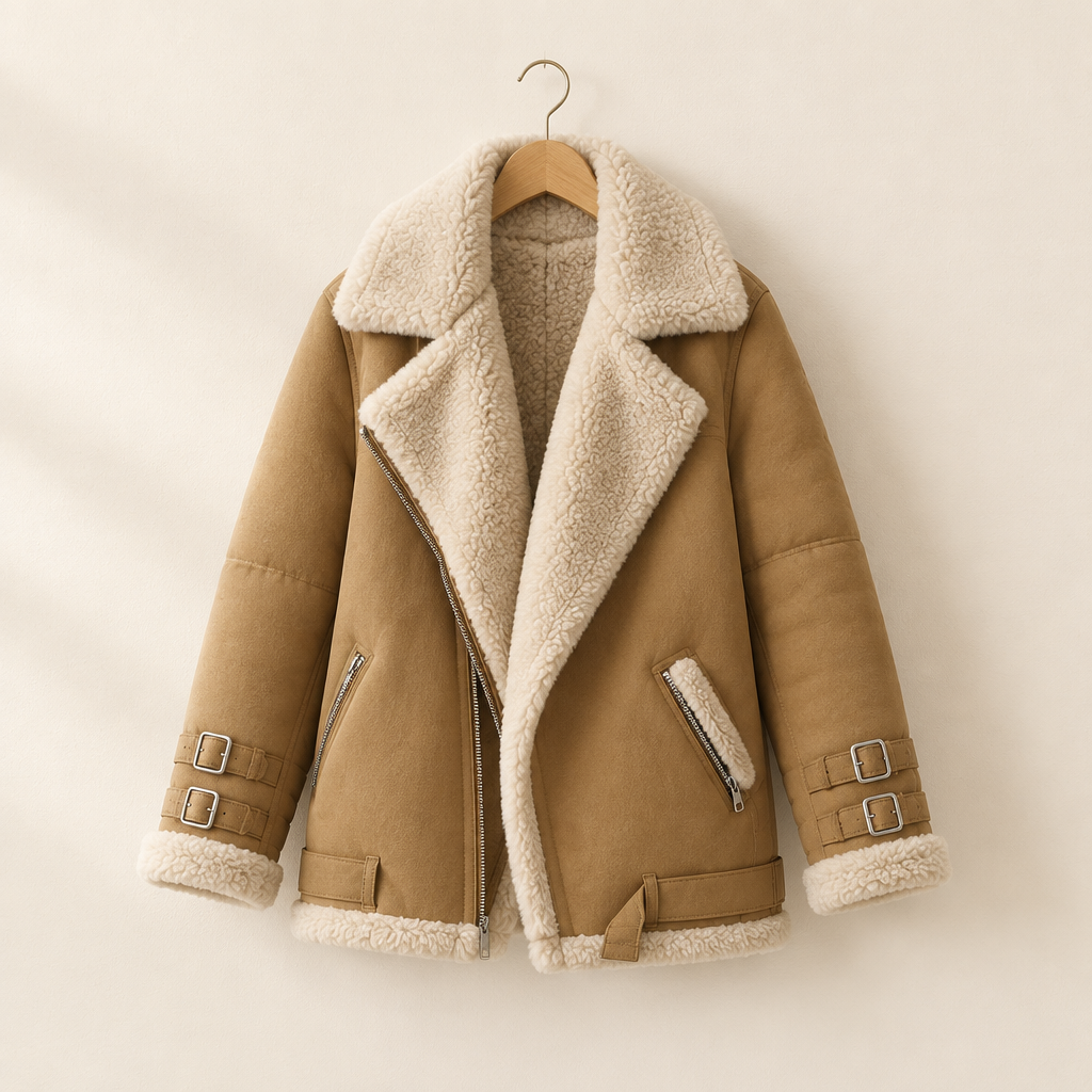 Faux Shearling Winter Jacket