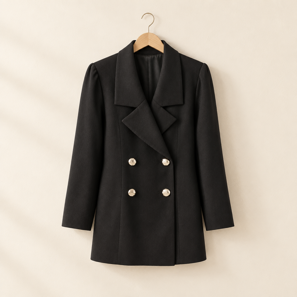 Double-Breasted Tailored Blazer
