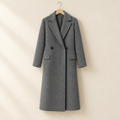 Turn-Down Collar Wrap Coat