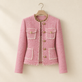 Tweed Contrast-Trim Jacket