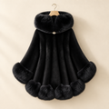 Hooded Faux Mink Coat