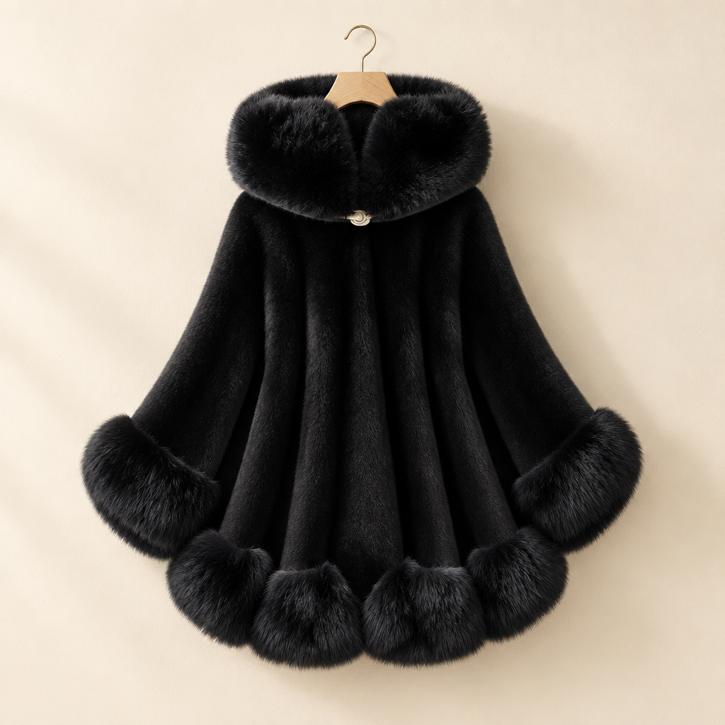 Hooded Faux Mink Coat