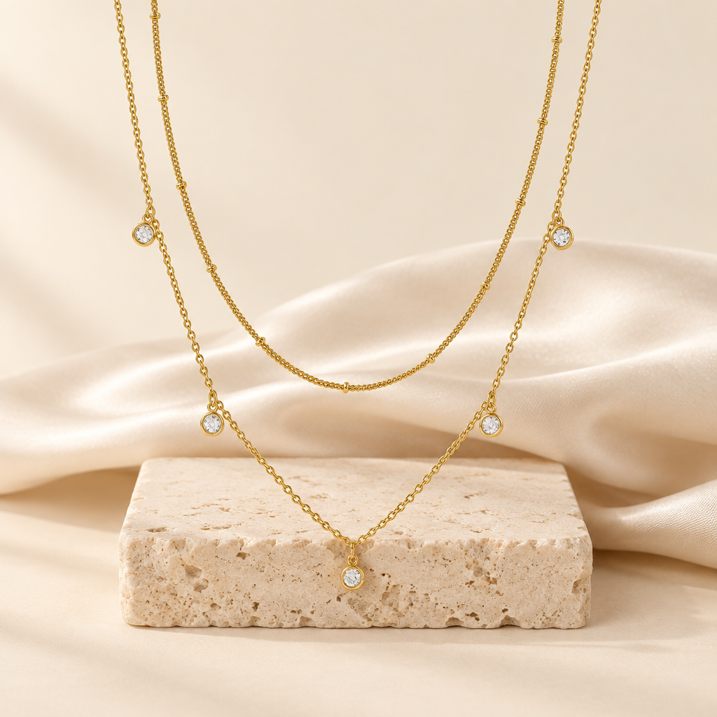 Waterdrop Pendant Chain Necklace