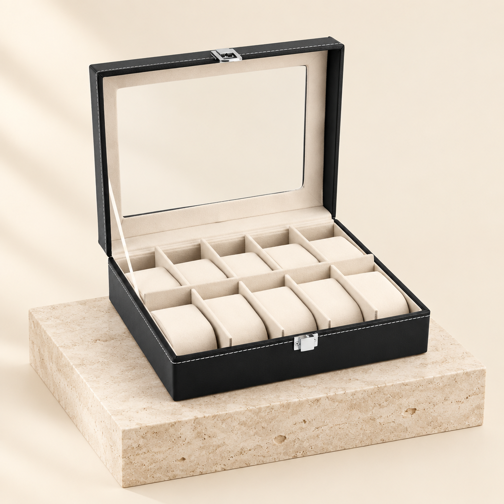 Glass-Top Watch Display Box