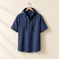 Linen-Blend Short-Sleeve Shirt