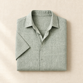 Linen Short-Sleeve Camp Shirt