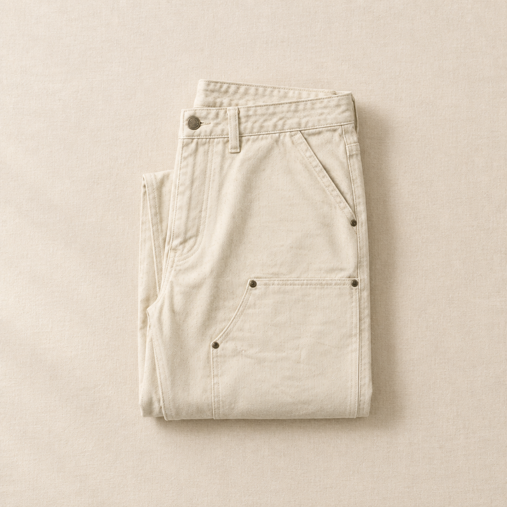 White Cargo Jeans