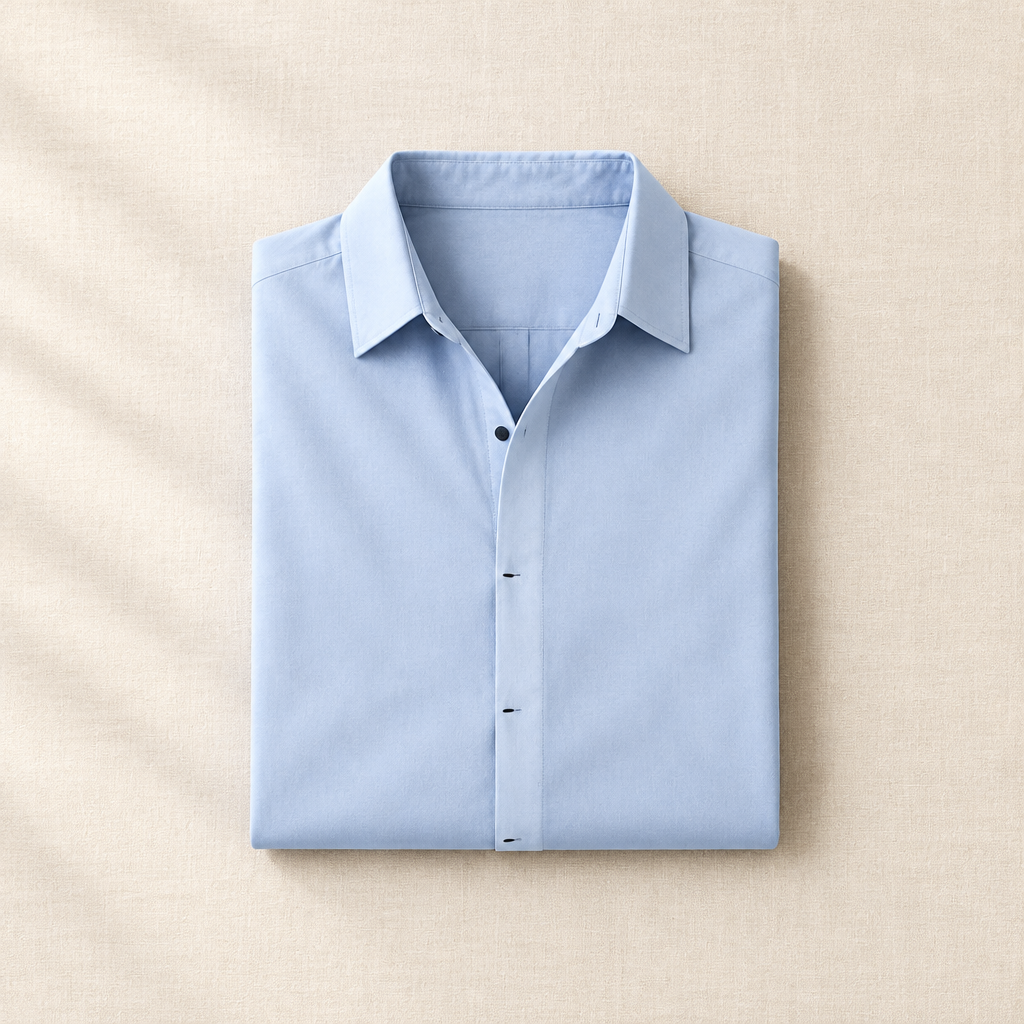 Long-Sleeve Knit Button Shirt
