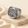 Tree of Life Stainless Steel Ring