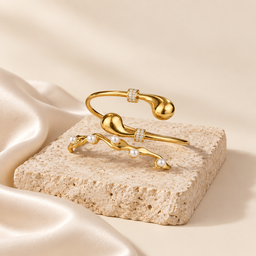 18K Gold-Plated Steel Bracelet