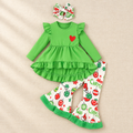 Ruffle Tunic & Flare Pants Set