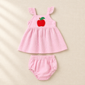 Ruffle Applique Top & Shorts Set