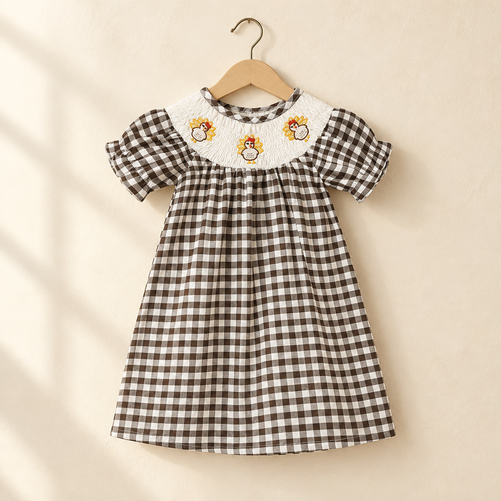 Plaid Thanksgiving Turkey Dress