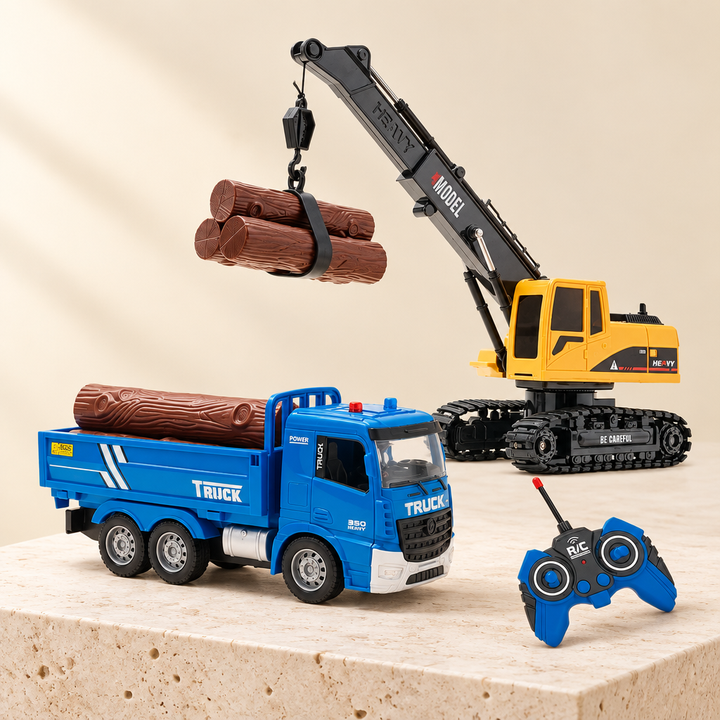 RC Crane Truck Construction Toy
