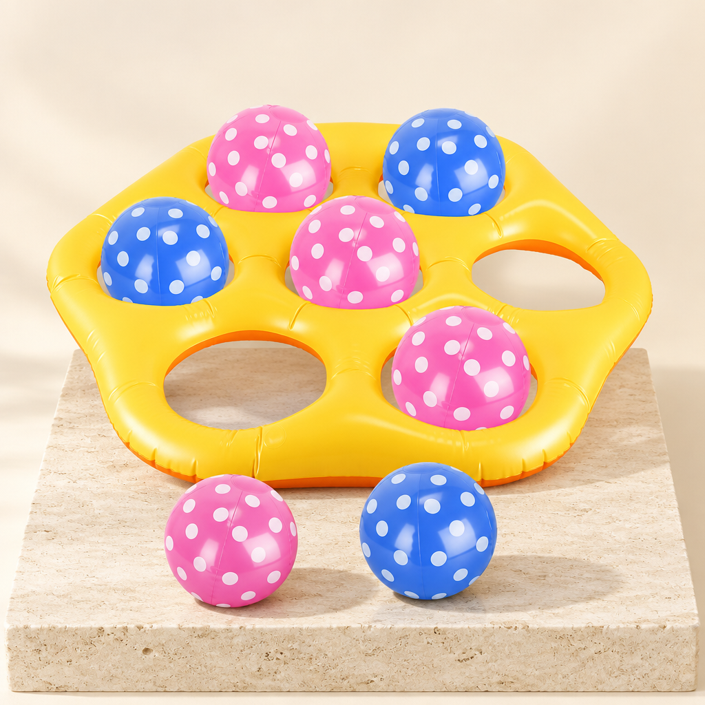 Inflatable Tic-Tac-Toe Pool Game