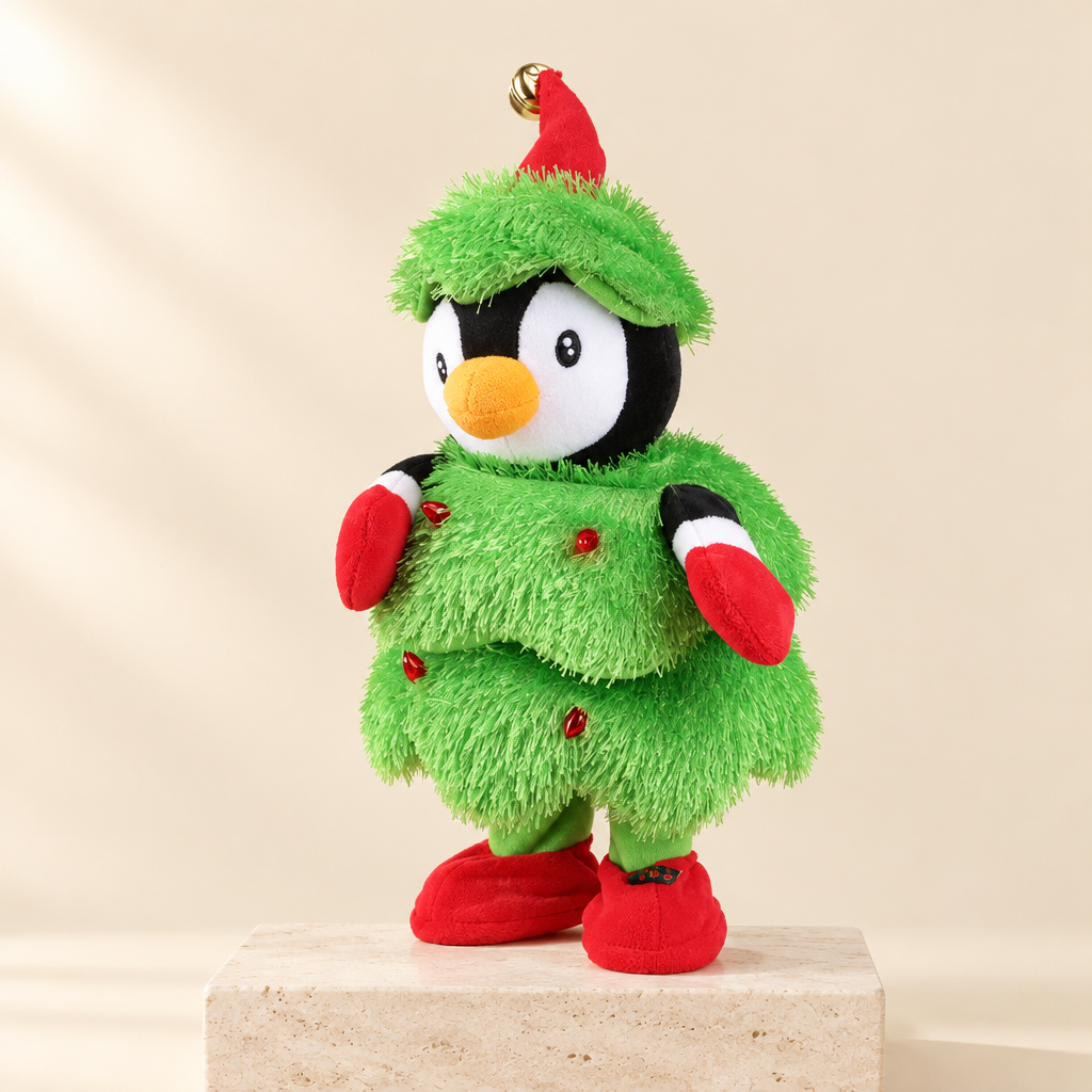 Dancing & Singing Holiday Penguin Plush