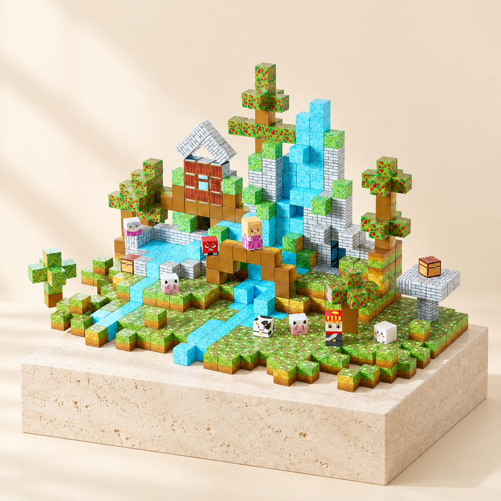 Magnetic Forest Castle Blocks (150 Pieces)