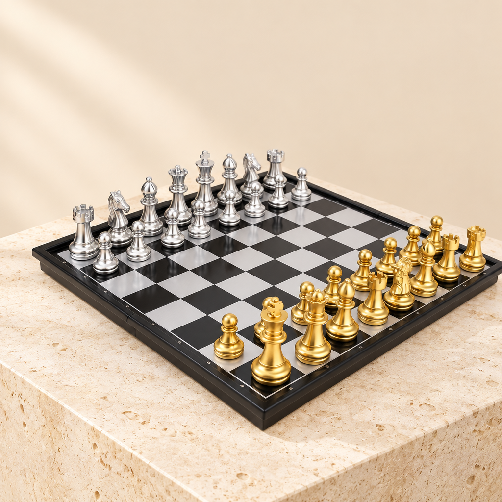 Folding Magnetic Travel Chess Set