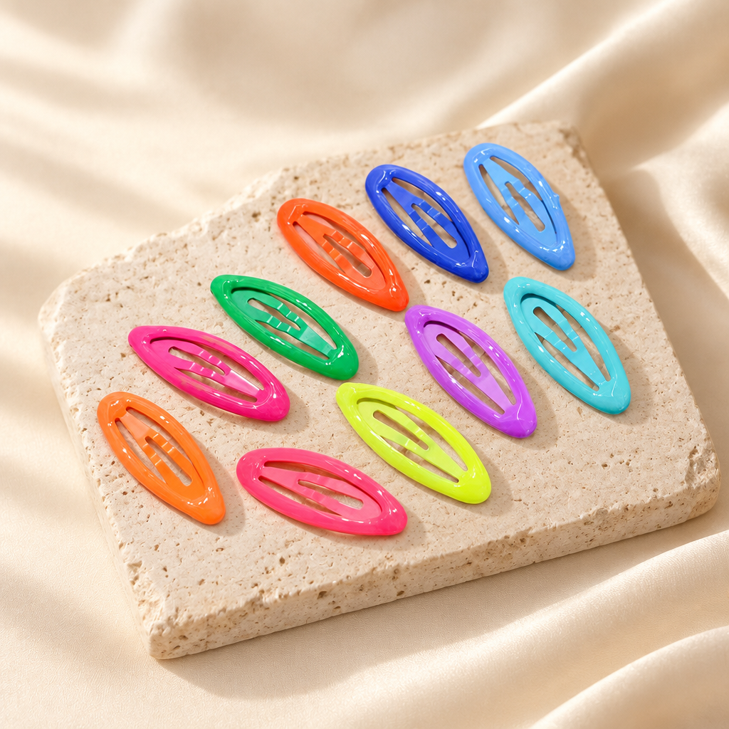 Glow-in-the-Dark Hair Clips (10 Pack)