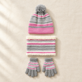 Kids Knit Hat, Scarf & Gloves Set