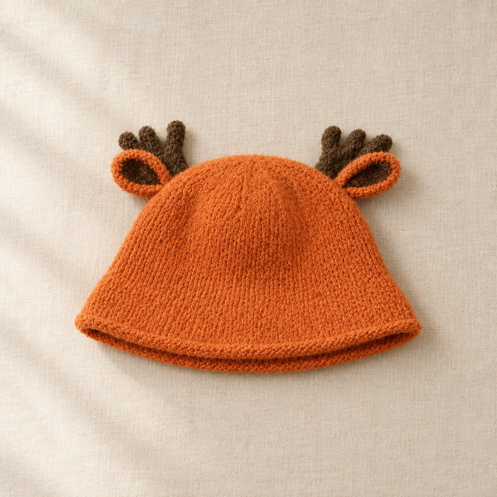 Orange Antler Bucket Hat
